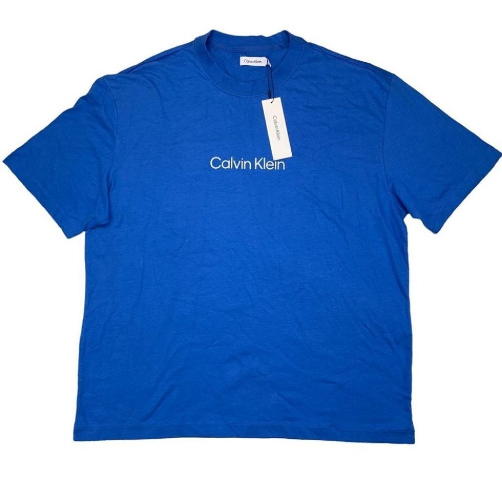 Calvin Klein Men's Relaxed Fit Standard Logo Crewneck T-Shirt Size XL